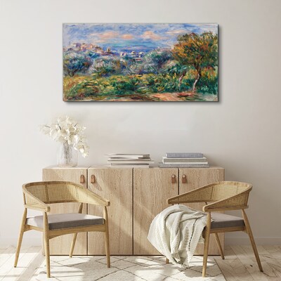 Landscape with olives Print on canvas