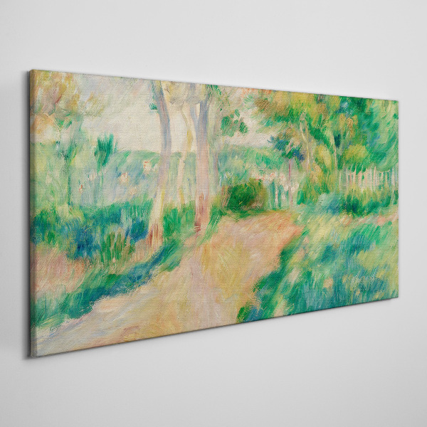 A summer walk among the trees Print on canvas