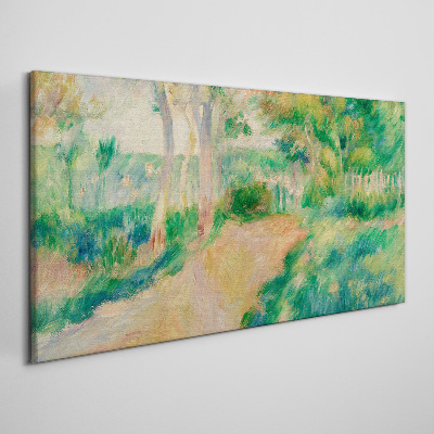 A summer walk among the trees Print on canvas