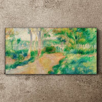 A summer walk among the trees Print on canvas