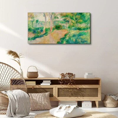A summer walk among the trees Print on canvas