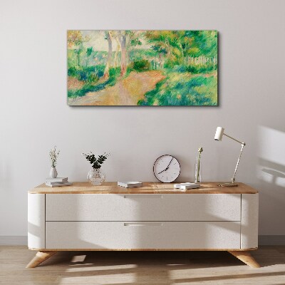 A summer walk among the trees Print on canvas