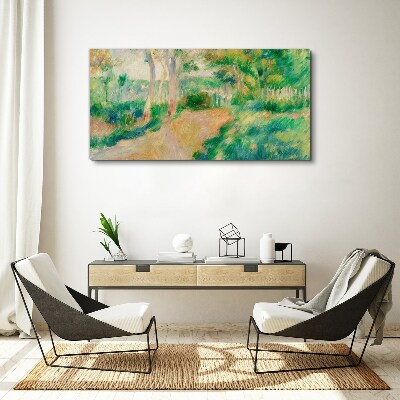 A summer walk among the trees Print on canvas