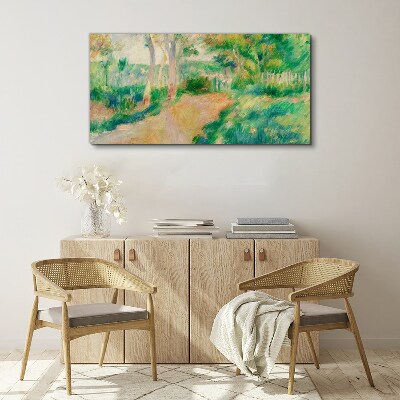 A summer walk among the trees Print on canvas