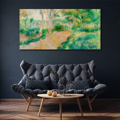 A summer walk among the trees Print on canvas
