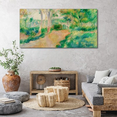 Abstraction forest park grass Canvas print