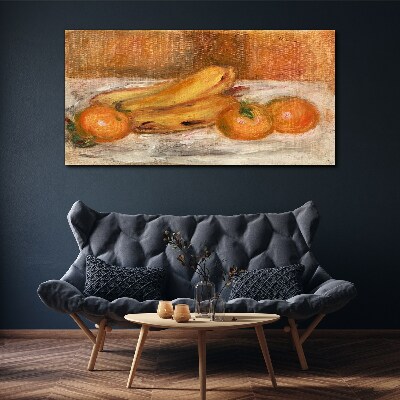Bananas fruit oranges Canvas print