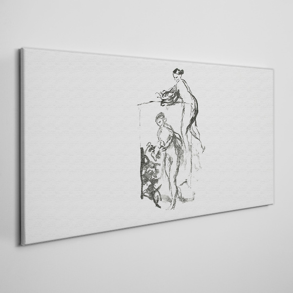 Intimate meeting Print on canvas