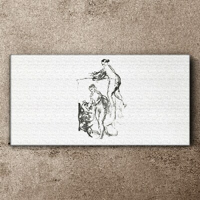 Intimate meeting Print on canvas