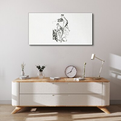 Intimate meeting Print on canvas