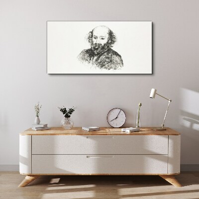 Portrait of a man in a classic style Print on canvas