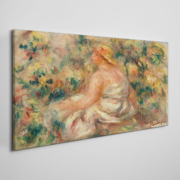 Summer moment in the garden Print on canvas