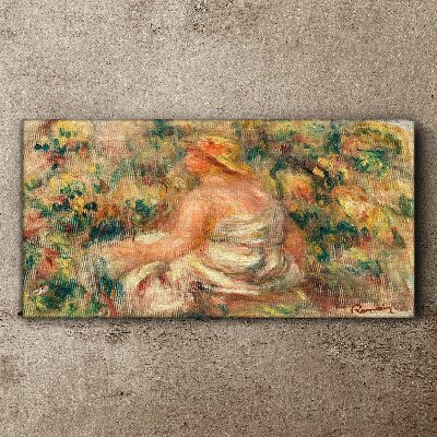 Summer moment in the garden Print on canvas