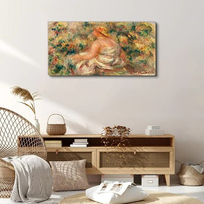 Summer moment in the garden Print on canvas