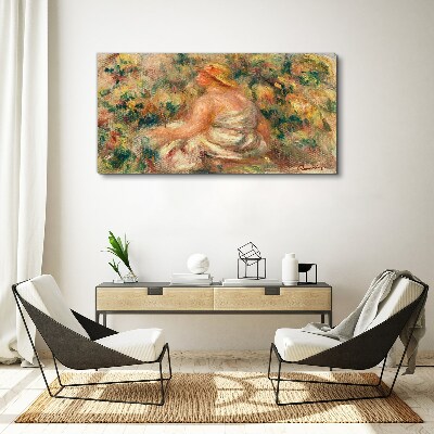 Summer moment in the garden Print on canvas