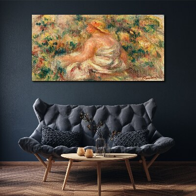 Summer moment in the garden Print on canvas