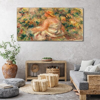 Summer moment in the garden Print on canvas