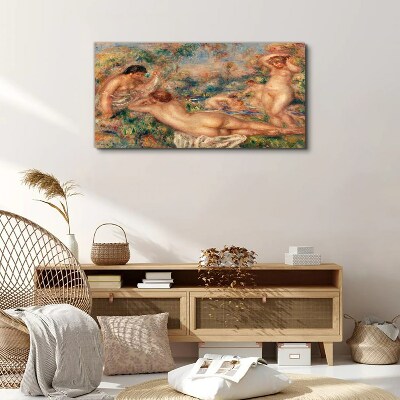 Naked people trees Canvas print