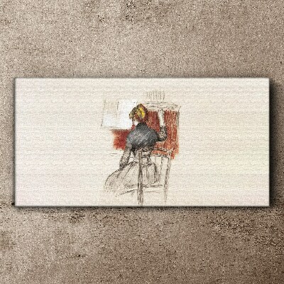 Music in silence Canvas wall art
