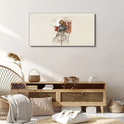 Music in silence Canvas wall art