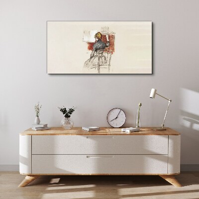 Music in silence Canvas wall art