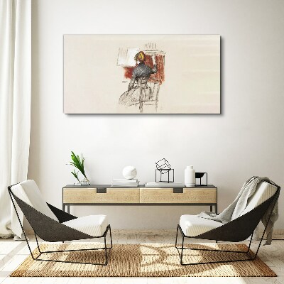 Music in silence Canvas wall art