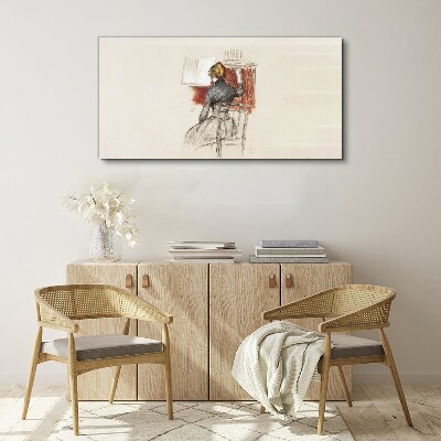 Music in silence Canvas wall art