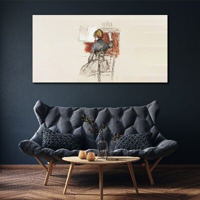 Music in silence Canvas wall art