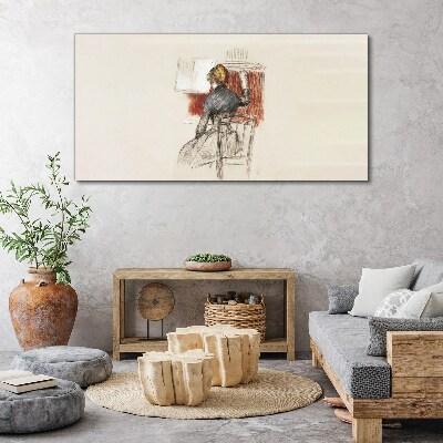 Music in silence Canvas wall art