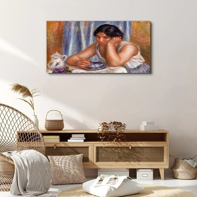 Reflections over a cup of tea Canvas wall art