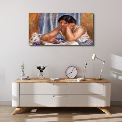 Reflections over a cup of tea Canvas wall art