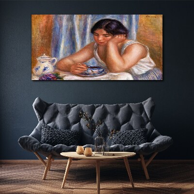 Reflections over a cup of tea Canvas wall art
