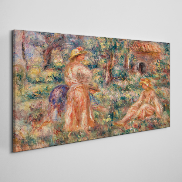 Summer Afternoon in the Garden Print on canvas