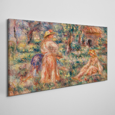 Summer Afternoon in the Garden Print on canvas
