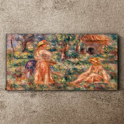 Summer Afternoon in the Garden Print on canvas