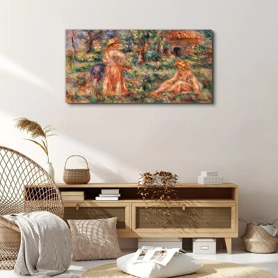 Summer Afternoon in the Garden Print on canvas