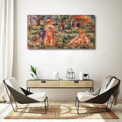 Summer Afternoon in the Garden Print on canvas