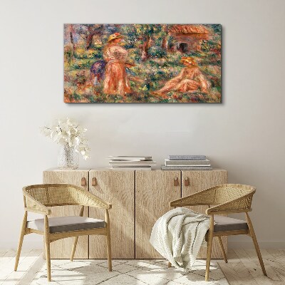 Forest villagers house Canvas print