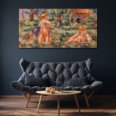 Summer Afternoon in the Garden Print on canvas