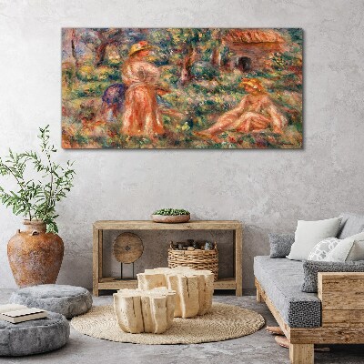 Summer Afternoon in the Garden Print on canvas