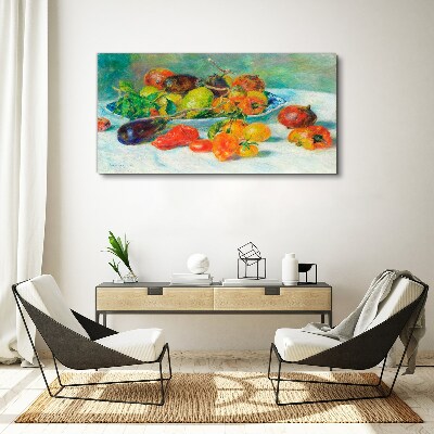 Still life with fruit Canvas wall art
