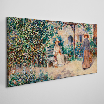 Summer Afternoon in the Garden Canvas wall art