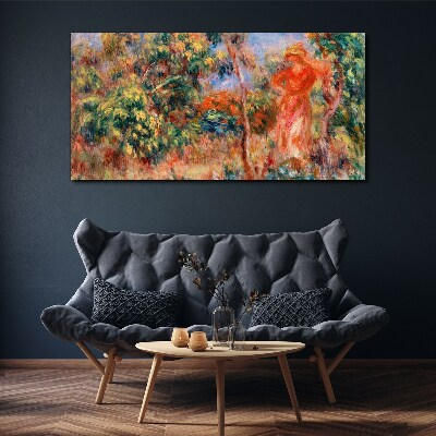 Abstraction forest women Canvas print