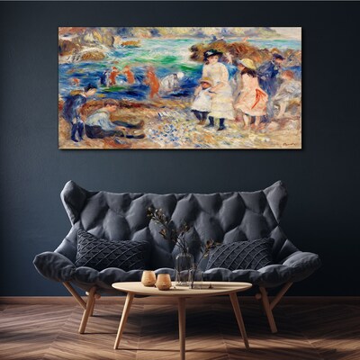 Summer afternoon by the sea Print on canvas