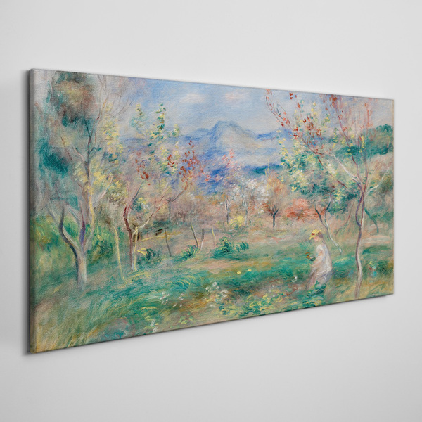 Spring landscape Canvas wall art