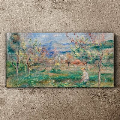 Spring landscape Canvas wall art