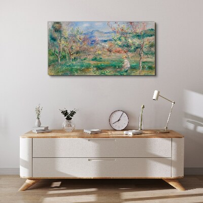 Spring landscape Canvas wall art