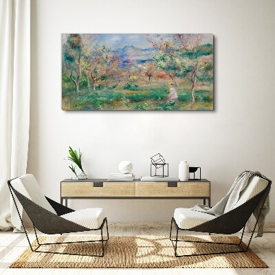 Spring landscape Canvas wall art