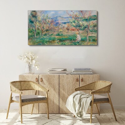 Spring landscape Canvas wall art