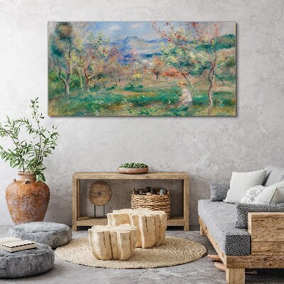 Spring landscape Canvas wall art